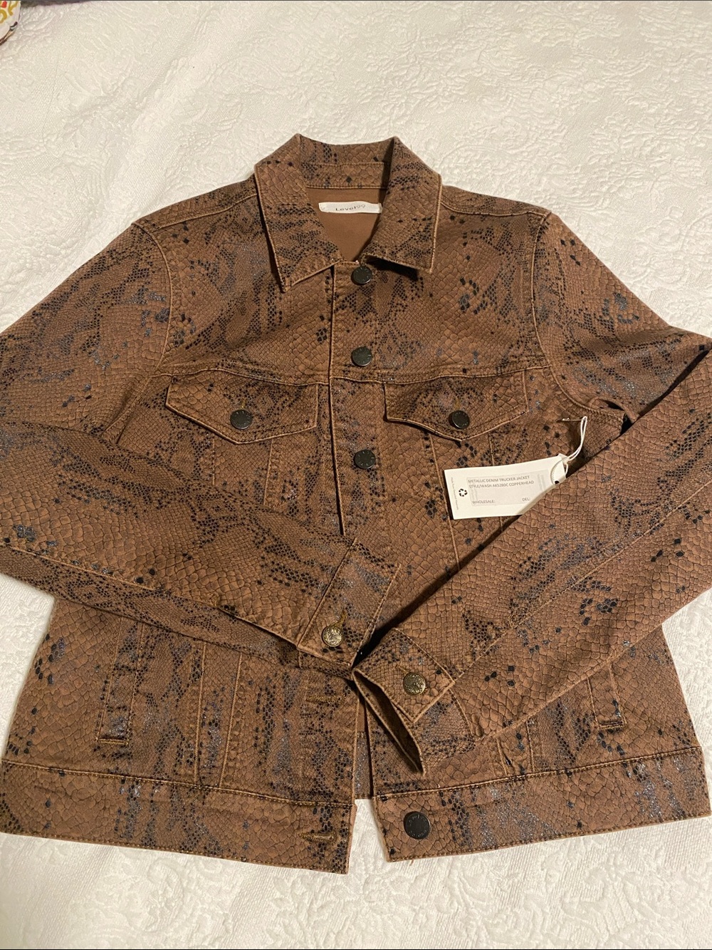 New Level 99 Copperhead Brown denim jacket